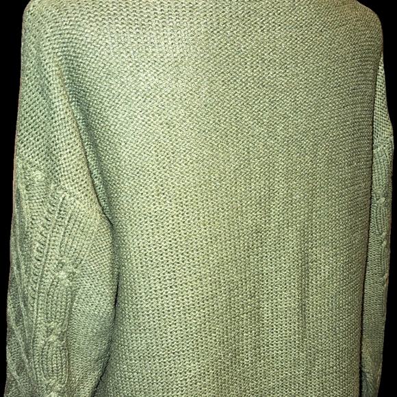 GREEN Turtle Neck Sweater Dress - Picture 4 of 7